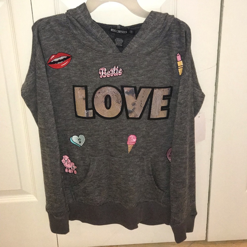 Gray LOVE sweater